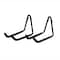 Crawford Products Crawford Zinc-Plated Black Steel Hanger Holder 50 lb. cap. 2 pk CMDH2-6 - alternate 1